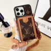 Lou GG Card Holder Chain iPhone Case