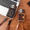 Lou GG Card Holder Chain iPhone Case