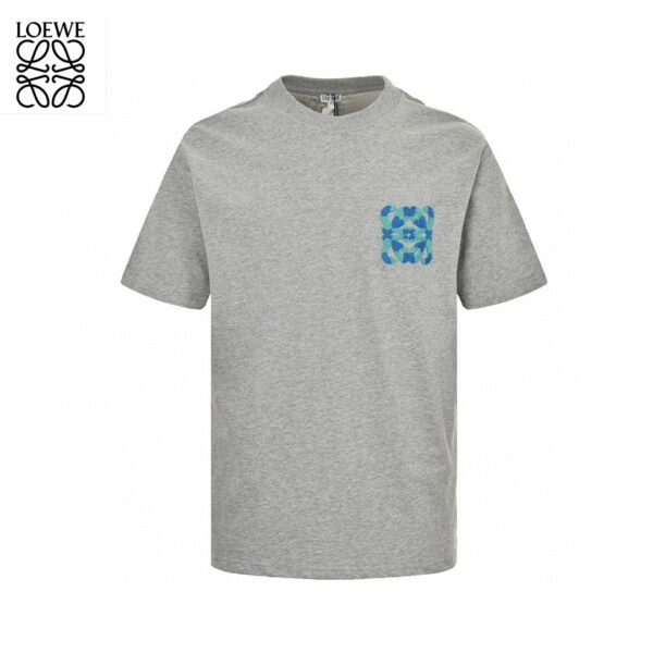 1_1c4288e5-6173-4a28-b551-838e61dba213 Loewe Pattern Pocket T-Shirt in Grey