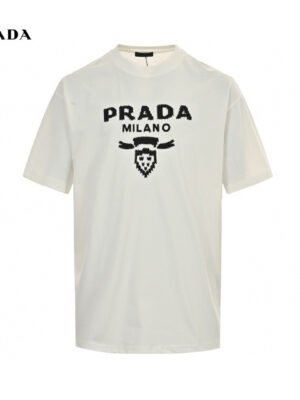 Prada Milano White Emblem T-Shirt