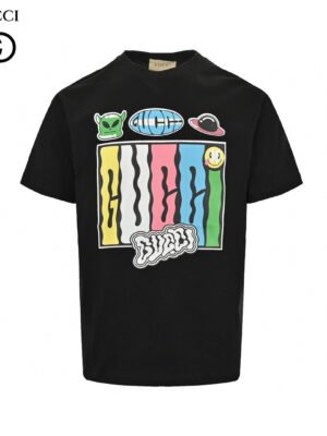 Gucci Cartoon Graphic T-Shirt (Black)