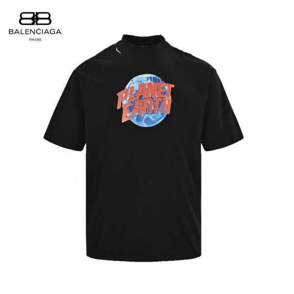 1_21745ee1-a9ea-4cbd-af8e-bd40c2635d99 Balenciaga Planet Earth Black T-Shirt