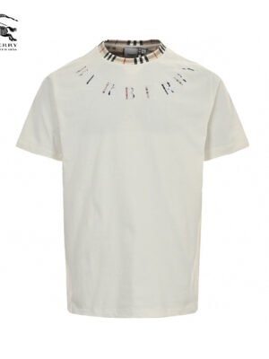 Burberry Logo Collar Detail T-Shirt