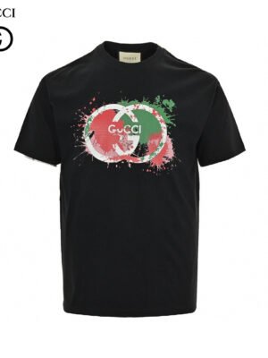 Gucci Splatter Logo T-Shirt (Black)