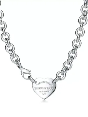 18K Return to Tiffany Heart Tag Chain Link Necklace