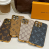 Lou Classic Monogram iPhone Case With Electroplated Gold Edges