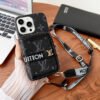 Lou GG Card Holder Chain iPhone Case