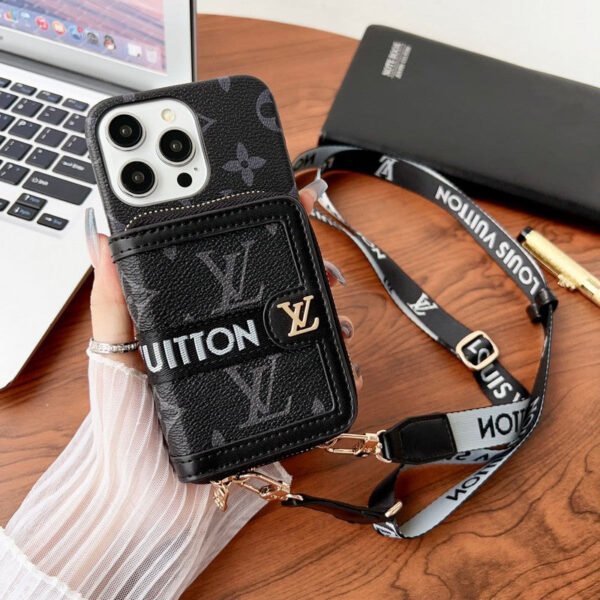 Lou GG Card Holder Chain iPhone Case