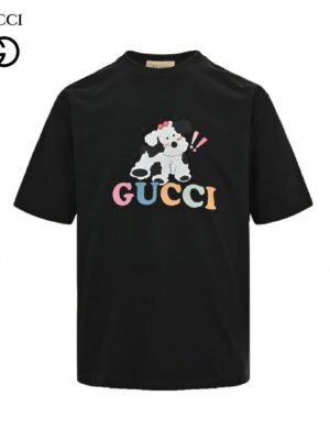 Gucci Cartoon Cow Logo T-Shirt (Black)