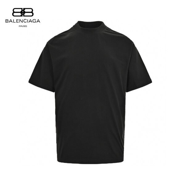 1_87283ad7-ad68-41bc-9366-c8e423945fd7 Balenciaga Plain Black T-Shirt