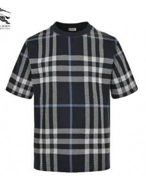 Burberry Navy Check T-Shirt