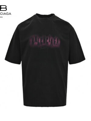 Balenciaga Neon Graphic Logo T-Shirt