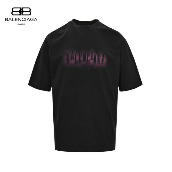 1_9793b21c-3ac6-44b8-bda1-424dc510613f Balenciaga Neon Graphic Logo T-Shirt