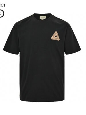 Gucci Triangle Logo Black T-Shirt
