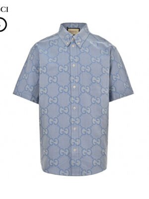Gucci Allover Logo Denim Shirt