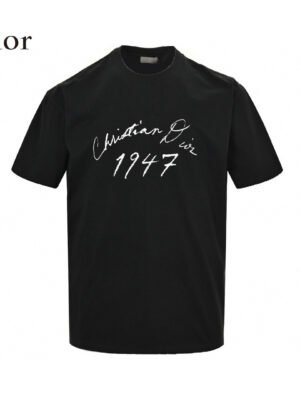 Dior 1947 Signature Black T-Shirt