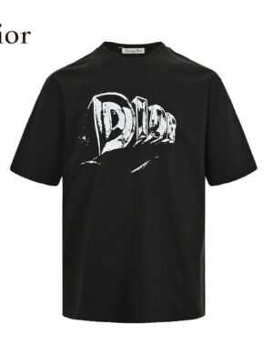 Dior Black T-Shirt with Bold Logo
