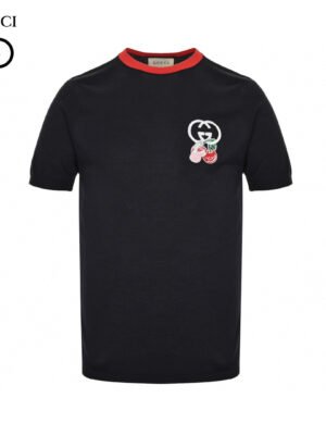 Gucci Cherry Embroidered T-Shirt