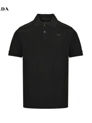 Prada Classic Black Polo Shirt