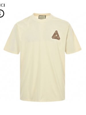Gucci Triangle Logo Beige T-Shirt