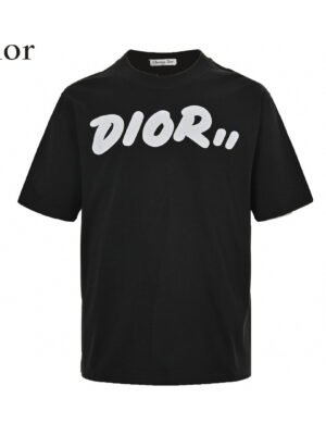 Dior Oversized Logo Black T-Shirt