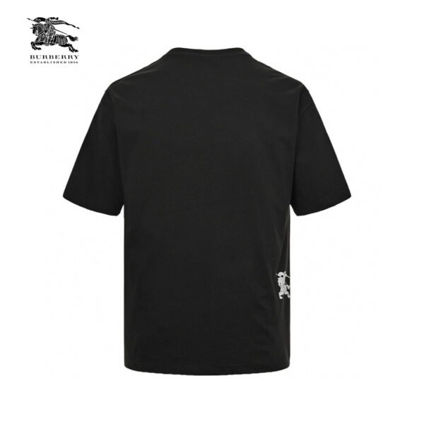 1_e84cba5b-24a1-403b-95c5-0be045de75fe Burberry Black T-Shirt with Side Logo