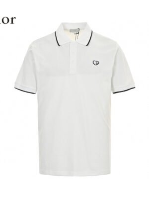 Dior White Polo Shirt