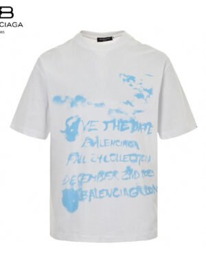 Balenciaga Save the Date White T-Shirt
