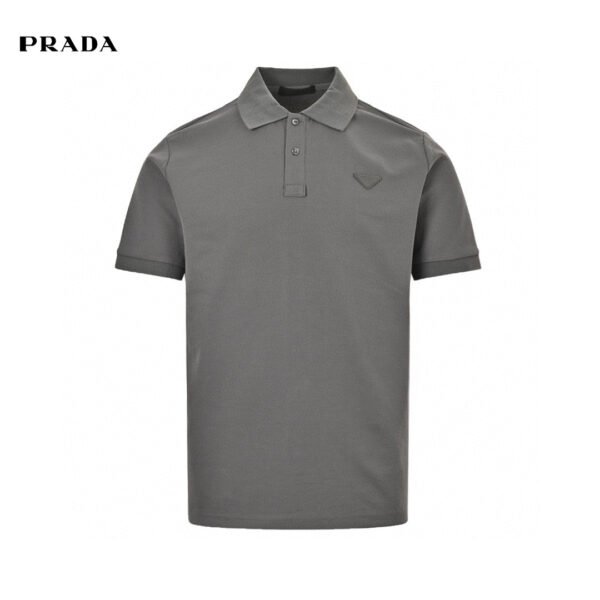 1_fcbdb1d9-bb78-4c6a-9856-3b3b392f9b94 Prada Classic Grey Polo Shirt
