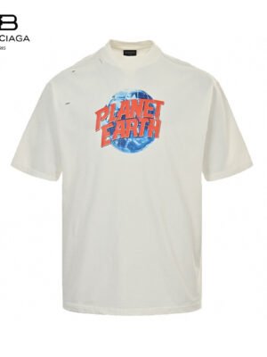 Balenciaga Planet Earth T-Shirt (White)