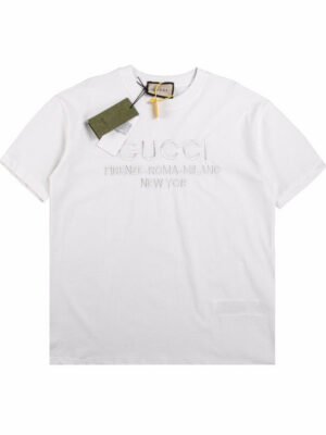 Gucci T-shirt with Embroidered Cities