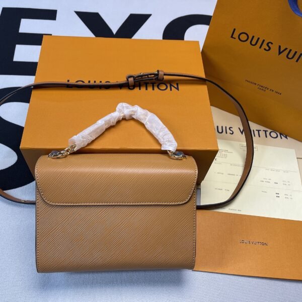 LV Twist MM Epi Gold Miel Brown For Women, Women¡¯s Bags, Shoulder And Crossbody Bags 9.1in/23cm LV M59686