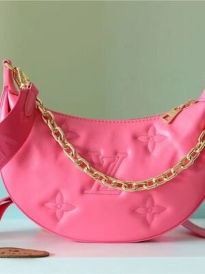 LV Over The Moon Bag Handbags For Women In Dragon Fruit Pink 10.8in/28cm LV M59915
