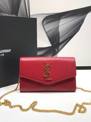 YSSL Uptown Chain Wallet Red For Women 7.4in/19cm YSL?