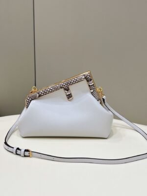 FI First Small White For Women, HandBags, Shoulder And Crossbody Bags 10.2in/26cm FF 8BP129