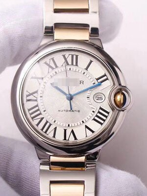 BALLON BLEU DE  W69009Z3 WRAP GOLD V9 FACTORY SILVER WHITE DIAL