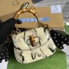 gg Bamboo 1947 Mini Top Handle Bag Natural For Women, Women¡¯s Bags 6.7in/17cm gg