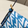 FI Mini Baguatte 1997 Blue Glazed Bag For Woman 19.5cm/7.5in