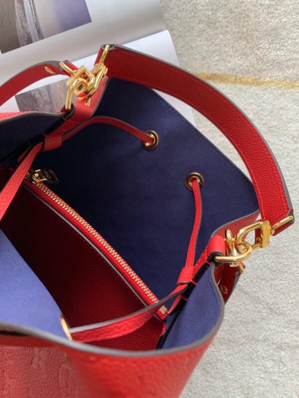 LV NeoNoe MM Bucket Bag Monogram Empreinte Red For Women, Women¡¯s Bags, Shoulder Bags 10.2in/26cm LV