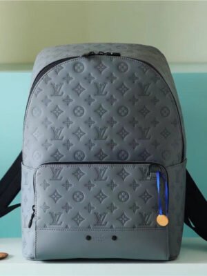 LV Racer Backpack Monogram Shadow Grey For Men, Bags 41cm LV M46105