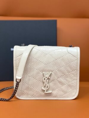 YSSL Niki Wallets On Chain White For Women 7.5in/19cm