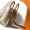 1fa9518b-1 LV On My Side MM Tote Bag Monogram Tufting On Nappa Softy For Women, Shoulder Bags 12in/31cm Galet Grey LV M53825