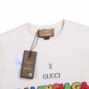 GUCCI x BALENCIAGA DRIP LOGO T-SHIRT CREAM