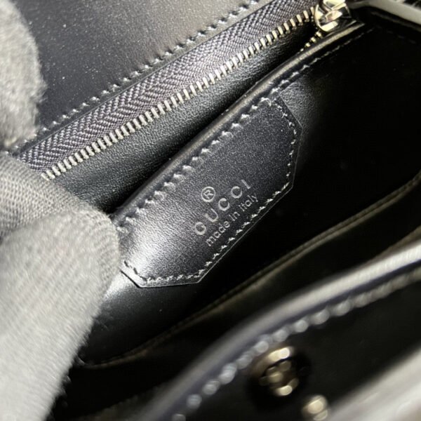 gg Bamboo 1947 Small Top Handle Bag Black  For Women 8.3in/21cm gg 675797 10ODP 1060