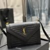 YSSL Gaby Satchel Bag In Black With Gold Toned Hardware For Women 10.2in/26cm YSl 695724DZEUW1000