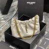 YSSL Hobo Mini Bag White With Bronze Toned Hardware For Women 9.4in/24cm YSl