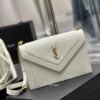 YSSL Gaby Satchel Bag In White With Gold Toned Hardware For Women 10.2in/26cm YSl 6688631EL079207