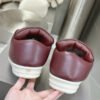 Rick Owens Burgundy Low-Top Sneakers
