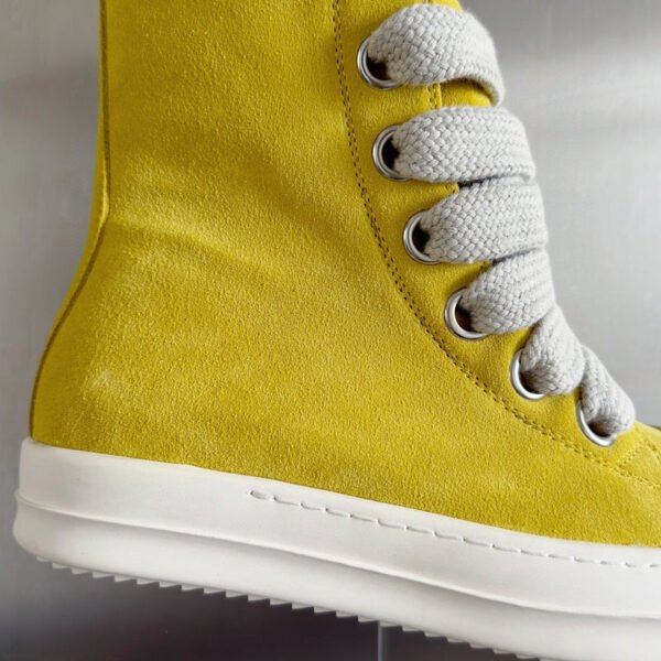 2._2_7a4648c6-2906-41af-abfc-989b19fc33c9 Rick Owens Yellow High-Top Sneakers