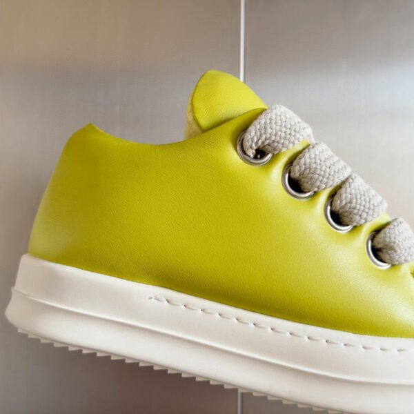 2._2_b41a0a29-c4cb-4717-beaa-532b0480c995 Rick Owens Yellow Low-Top Sneakers